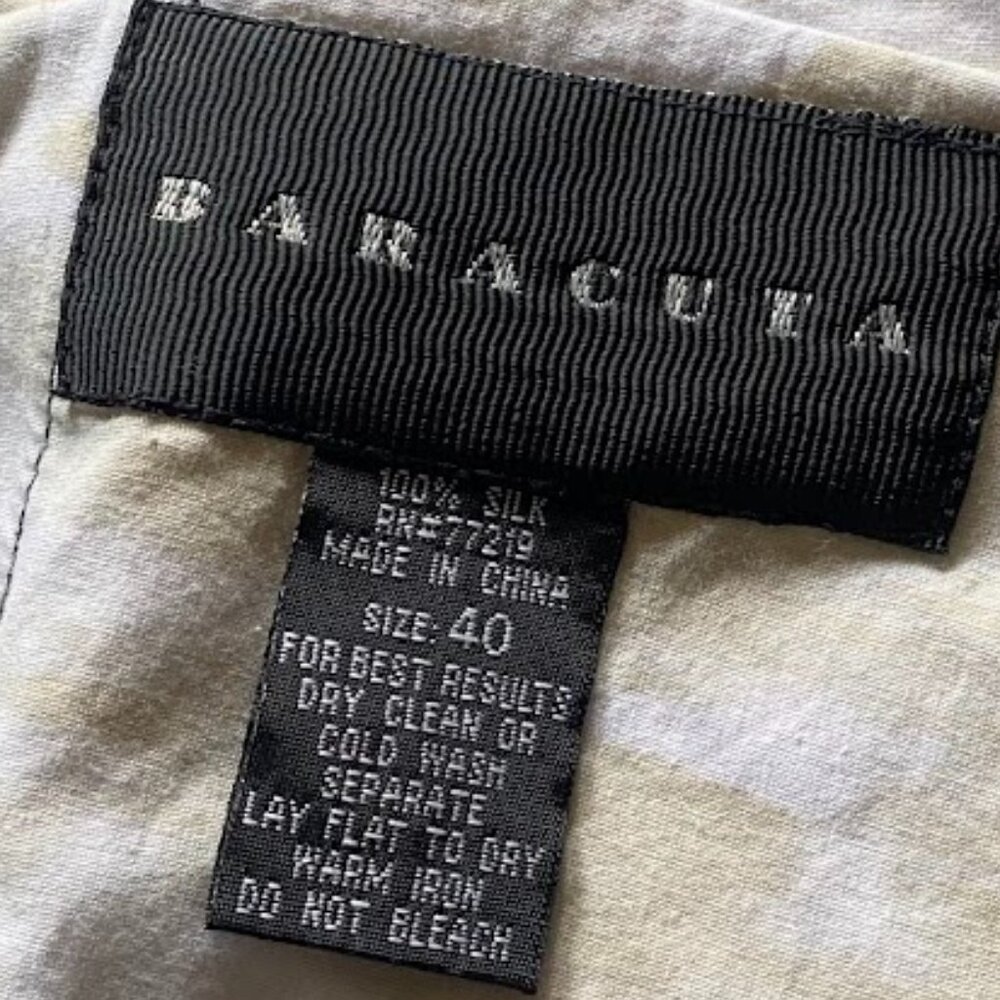 Baracuta Mens 100% Silk Pleat Front Black Golf Casual Dress Shorts Size 40 - Picture 3 of 3